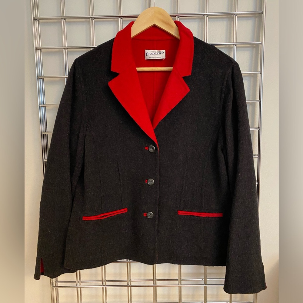 Reversible Pendleton 100% Merino Wool jacket